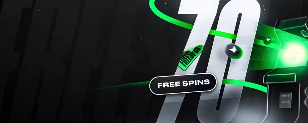 Up to 70 Free spins after your first deposit of 20 Euro +